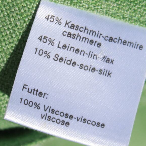 Akris Women's Green Spring Blazer Designer Soft Wool Blend Green Size 12 - Picture 14 of 14